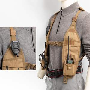 カスタマイズされたポータブルダブルラジオ肩ハーネスホルスターチェストホルダー普遍的な作業用ベストリグ機能付き - Product Image 3