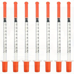 Jeringa <span class=keywords><strong>de</strong></span> <span class=keywords><strong>Insulina</strong></span> Estéril Desechable a <span class=keywords><strong>Precio</strong></span> Económico U-40 U-100 para Animales, Puede Usarse con Calibres 29g 30g 31g 32g - Product Image 3