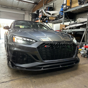 Sợi Carbon Front Bumper Lip <span class=keywords><strong>AE</strong></span> Phong Cách Cho Audi A5 S5 Rs5 B9 B9.5 2020 + Front Lip Cơ Thể Kit - Product Image 4
