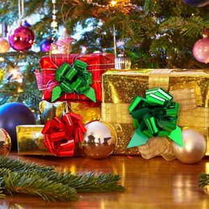 5 pulgadas rojo verde oro plata láser ancho presente regalo cinta arcos tirar arcos para envolver regalo Navidad boda San Valentín - Product Image 4