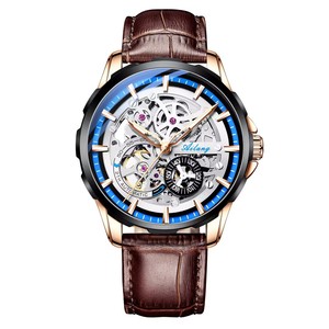 Envío Directo AILANG 8650 Reloj Mecánico Automático para Hombre, Esfera Esqueleto, Caja de Acero Inoxidable, Reloj de Pulsera Luminoso para Negocios - Product Image 4