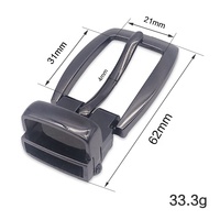 Boucles de ceinture personnalisées de haute qualité Horse Love en alliage de zinc, style simple, imprimées par transfert thermique, moulées sous pression, pour hommes