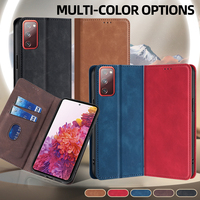 Étui de téléphone en cuir de luxe avec fentes pour cartes pour femmes et hommes Samsung Galaxy S26 Ultra S25 S24 S23 S22 FE Plus