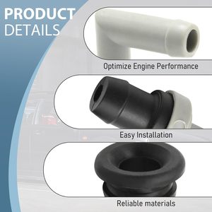 Ensemble de soupape et de joint en caoutchouc PCV de 1,96 pouces, à enfiler, pour remplacement Honda Acura - Product Image 3