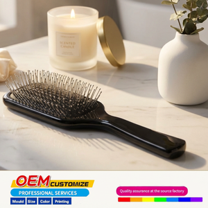 High-End OEM Customizable Steel Pin <strong>Hair</strong> <strong>Brush</strong> Luxury Home Style Hairbrush for <strong>Detangling</strong> and Scalp Care - Product Image 1