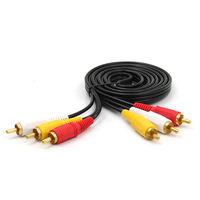 241122 RCA XLR câble Audio 3 à 3 connexion maison haut-parleur Microphone moniteur projecteur iPod PVC veste disponible 1.5m 1.8m