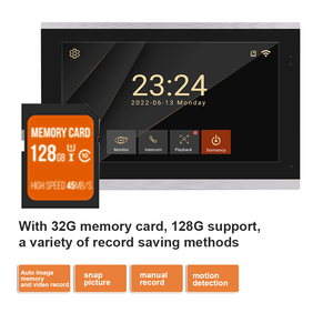 Système d'interphone vidéo Wi-Fi intelligent Tuya 4 fils, sonnette vidéo, application de porteur vidéo, déverrouillage à distance, contrôle d'accès par carte IC - Product Image 3
