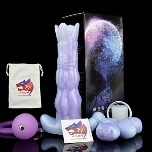 YOCY Unique Silicone Ovipositor <b>Dildo</b> With Eggs Fantasy Monster Cock air Pump Push Hollow <b>Dildo</b> Laying Egg Ovipositor <b>Dildo</b> - Product Image 6