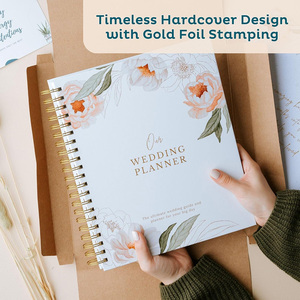 Organizzatore personalizzabile di alta qualità Agenda sposa Agenda Journal con copertina rigida Notebook <span class=keywords><strong>Wedding</strong></span> Agenda <span class=keywords><strong>Planner</strong></span> - Product Image 2