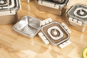 BPA tươi-không gỉ kín thực phẩm <span class=keywords><strong>container</strong></span> cho trái cây, rau, thực phẩm nấu chín - Product Image 2