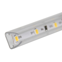 Profil en plastique diffuseur haute performance pour couvercle de lampe LED en PVC PC pour verre encastré jusqu'à 12 mm d'épaisseur