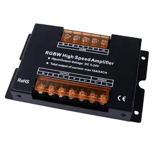 PWM Dimming Signal DC5V-24V professional High Speed Large Power Amplifier 4CH RGBW Amplifier for RGBW light Strips