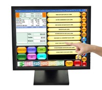 17 İnç Dokunmatik Monitör Uyumlu 10 Noktalı Kapasitif Taşınabilir Akıllı VGA Ekran
