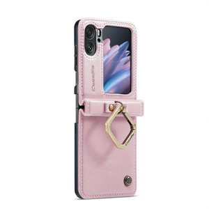 เคสโทรศัพท์มือถือ CaseMe สำหรับ <span class=keywords><strong>Oppo</strong></span> Find N2 Flip  วัสดุหนัง PU พร้อมบานพับป้องกันการตก ดีไซน์ธุรกิจ พร้อมที่ตั้งวาง - Product Image 2
