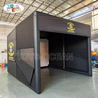 Tente de Simulation de Golf Gonflable Professionnelle – Écran de Projection en PVC Durable avec Support de Projecteur