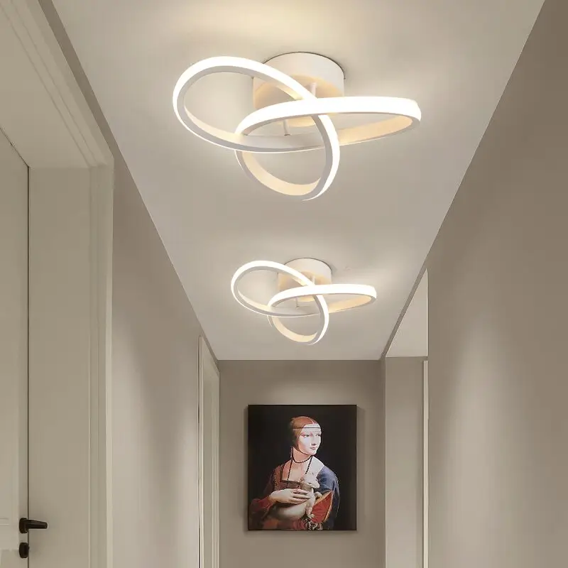 Lustre Três Cores Lâmpada Estilo Moderno Lâmpada Do Teto Quarto Luz Superfície InstalaçãoHousehold LED nome da luz para o quarto