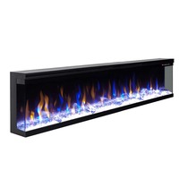 Cheminée électrique 3D à LED avec télécommande et minuterie, décoration artificielle moderne, 50''60''72''