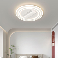 Luz de Ventilador de Techo LED Empotrado Inteligente con Control Remoto, de Diseño Moderno y Lujoso para Decorar Habitaciones u Hoteles