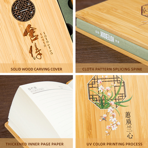 Cerimonia di apertura di alta qualità set regalo promozionale aziendale penna segnalibro in legno massello Notebook Thermos tazza regalo con Logo - Product Image 4