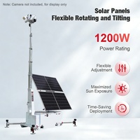 Torre de Vigilancia CCTV Solar Portátil para una Eficaz Vigilancia Minera en Exteriores, Remolque de Torre de Vigilancia con Energía Solar