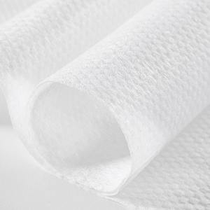 Weißer Vliesstoff Punkt prägung Viskose Pet Blended Spunlace Vlies/Vliesstoff Rollen 70gsm 75gsm 80gsm - Product Image 6