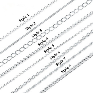 <span class=keywords><strong>Componenti</strong></span> Premium a catena incrociata in <span class=keywords><strong>argento</strong></span> <span class=keywords><strong>925</strong></span> incompiuto - Product Image 2