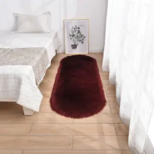 Herzförmiges langes Haar hochwertiger Kunstpelz-Reifen Schaffellteppich für Wohnzimmer