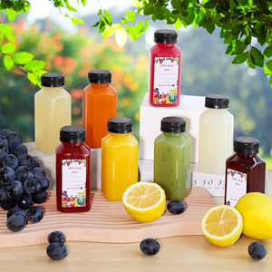 ขวดเครื่องดื่มน้ำผลไม้พลาสติกขนาด350มล. 500มล. พร้อมฝาปิดที่ปิดแบบกำหนดเองขนาด12ออนซ์13ออนซ์16ออนซ์รีไซเคิลได้ - Product Image 3