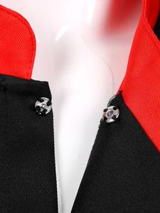 US ผู้ชายร้านอาหารครัวคอสเพลย์เครื่องแต่งกายชุดปุ่มเชฟทําอาหารเสื้อแจ็คเก็ต - Product Image 4