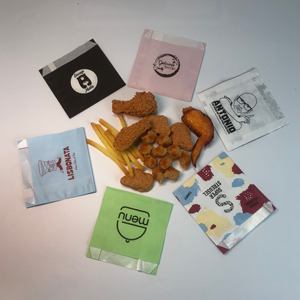Crisp Fried Chicken Wings Bag <b>for</b> <b>Packing</b> Street Fried Food Bags Oil Resistance Fast Food <b>Paper</b> Custom Wholesales with Logo - Product Image 2