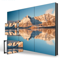 Écran de mur vidéo LCD à cadre ultra-fin de 46, 49, 55, 65 pouces, 0,8 mm, 1,8 mm, 2,6 mm, 3,5 mm, 4K, écran de moniteur à raccordement sans soudure
