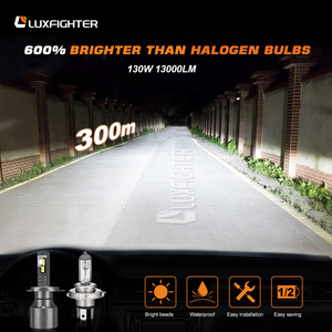 <span class=keywords><strong>Super</strong></span> brillante 130W 13000LM H4 H7 h15 9005 9006 coche motocicleta camión led proyector faros auto luces LED BOMBILLAS - Product Image 6