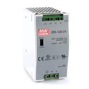Fuente de Alimentación Industrial DR-120-24 de Salida Única 120W 24V para Riel DIN (TS-35/7.5 TS-35/15) con Certificación UL508 y 3 Años de Garantía - Product Image 3