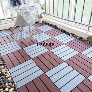 Outdoor Terrace Courtyard Garden Self-laid Wood Grain <b>Plastic</b> <b>Flooring</b> - Product Image 6
