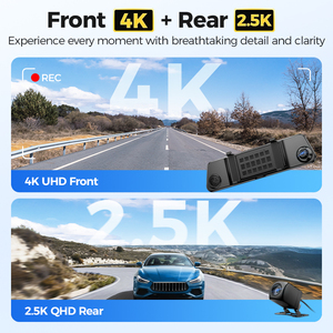 <span class=keywords><strong>Azdome</strong></span> PG17Max <span class=keywords><strong>4K</strong></span> + 2.5K 11.8 "ทัชสกรีน ADAS GPS 5G wifi กระจก dashcam Type-C พอร์ต Dash CAM ด้านหน้าและด้านหลังกล้อง - Product Image 2