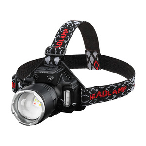 Lampe frontale rechargeable LED 10W avec détecteur de mouvement, longue portée, pour camping et pêche en extérieur - Product Image 1