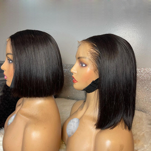 Bán Buôn Ngắn Bob Tóc Giả Tóc Con Người Ren Phía Trước HD Ren Phía Trước Tóc Giả Nguyên Brazil Tự Nhiên Tóc Giả Tóc Con Người Cho Phụ Nữ Da Đen Nhà Cung Cấp - Product Image 1