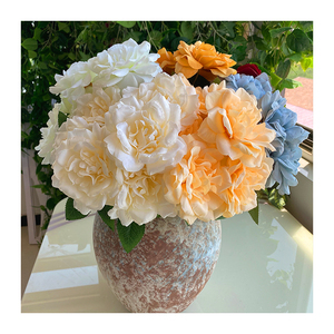 Bouquet di 7 Rose di Neve Artificiali in <span class=keywords><strong>Seta</strong></span> Impermeabile, Venduto Direttamente dalla Fabbrica, Ideale per Matrimoni - Product Image 4