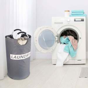 Panier à linge pliable rond, bac de rangement, grand panier à linge, panier à linge pliable, organisateur de vêtements, seau en PE simple 0,3 mm - Product Image 6