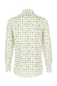 Meilleures ventes Designer 4Ff Chemise en coton blanc multicolore à boutons Poignets arrondis Chemises à bas arrondi - Product Image 2