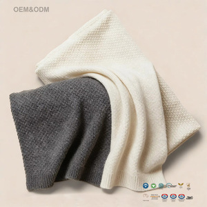 Luxury Cashmere Blanket Wholesale Soft Warm <strong>Knitted</strong> <strong>Throw</strong> for Kids and Home Hotel Bedding - Product Image 1