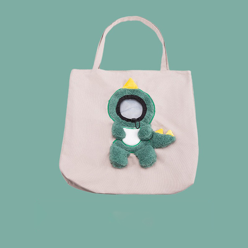 Small dinosaur canvas bag