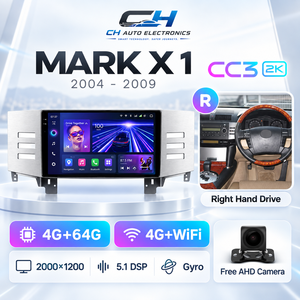 Lecteur DVD de voiture TEYES CC3 2K <span class=keywords><strong>9</strong></span> pouces avec GPS Android pour Toyota Mark X 1 X120 <span class=keywords><strong>2004</strong></span> - 2009 - Product Image 3