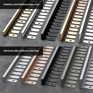 Trắng 1Mm Thép Không Gỉ Xương Cá Cong Arc Sàn Gỗ <span class=keywords><strong>Trim</strong></span> Thiết Kế Hiện Đại Tích cực Góc Cạnh Dải Cho Gạch Căn Hộ Sử Dụng - Product Image 6