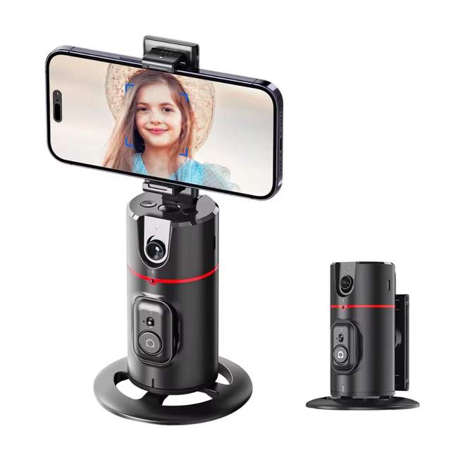 AI Auto Face Tracking Phone Holder Stand Gesture Control 360 Smart Gimbal Stabilizer Tripod with Remote for TikTok Live Stream