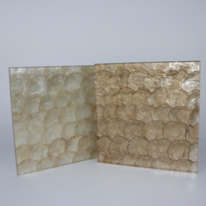 Capiz Shell Laminated Decorative Glass Panel Natural Shell Inlay For Wall <b>Partition</b> Home Interior Decoration - Product Image 2