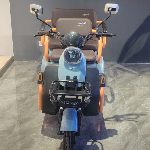 Wholesale Battery Powered Small Mobility Mini E Trike Adult 3 Wheels 2 Seat Electric Scooter for Elderly Use Auto Rickshaw