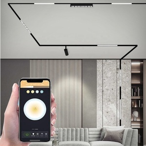 Hệ thống đèn ray từ tính <span class=keywords><strong>LED</strong></span> COB 48V âm trần, đèn thanh nhôm 20mm cho phòng khách, <span class=keywords><strong>3W</strong></span> 5W 7W, ray nam châm - Product Image 6