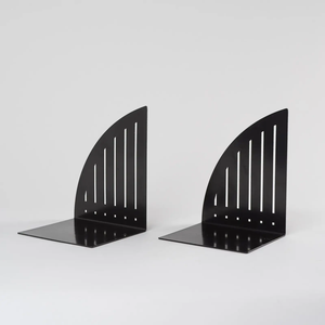 Heavy Duty Metal Bookends Creative Iron Art Desktop Bookshelf Non-slip <b>Book</b> Holder for Office Home <b>Library</b> Decoration Gift - Product Image 1