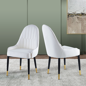A <strong>Pair</strong> European Style Dinning Room Furniture Cafe Modern White Kitchen <strong>Chairs</strong> <strong>Dining</strong> <strong>Chair</strong> - Product Image 2